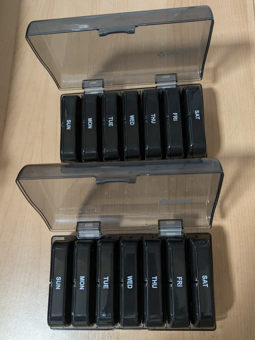 SET OF 2 | 7-Day AM/PM Large Capacity Pill Organizers